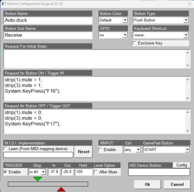 Using VoiceMeeter MacroButtons to mute and unmute audio sources in OBS ...